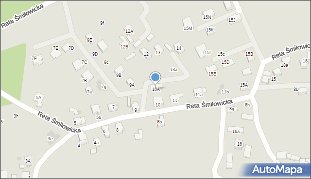 Mikołów, Reta Śmiłowicka, 10A, mapa Mikołów