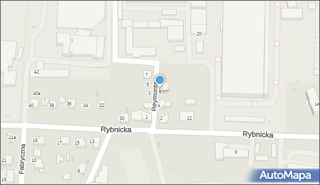 Mikołów, Reymonta Władysława, 6, mapa Mikołów