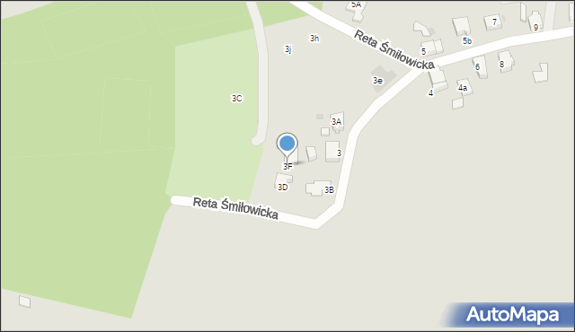 Mikołów, Reta Śmiłowicka, 3F, mapa Mikołów