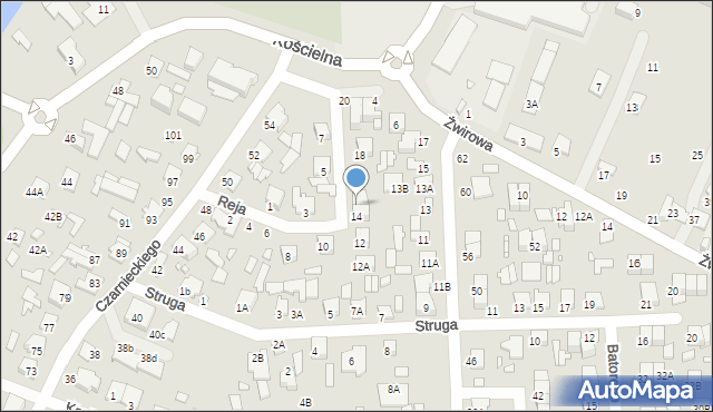 Mińsk Mazowiecki, Reja Mikołaja, 16, mapa Mińsk Mazowiecki