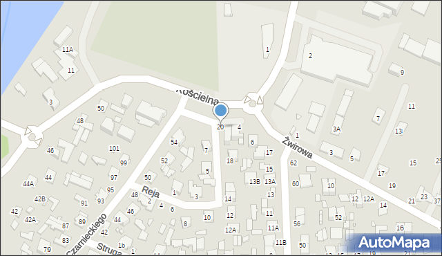 Mińsk Mazowiecki, Reja Mikołaja, 20, mapa Mińsk Mazowiecki
