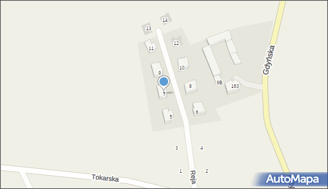 Miszewo, Reja Mikołaja, 7, mapa Miszewo