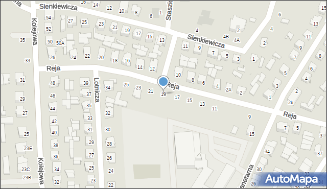 Mońki, Reja Mikołaja, 19, mapa Mońki
