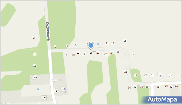 Mysłów, Rędzińska, 18, mapa Mysłów