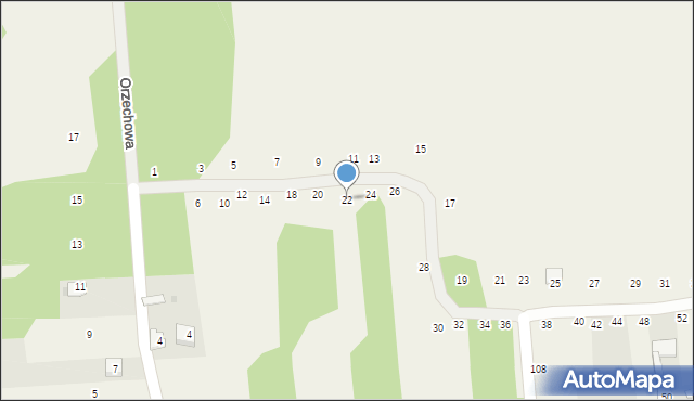 Mysłów, Rędzińska, 22, mapa Mysłów