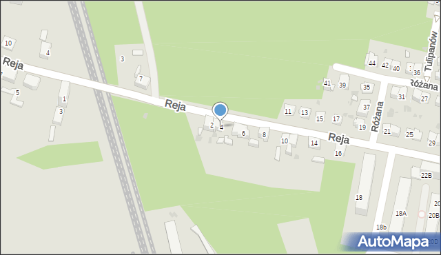 Mysłowice, Reja Mikołaja, 4, mapa Mysłowice