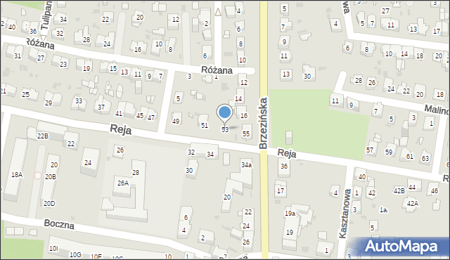 Mysłowice, Reja Mikołaja, 53, mapa Mysłowice