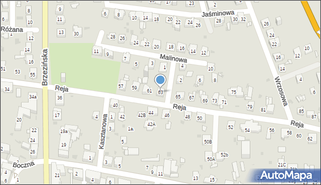 Mysłowice, Reja Mikołaja, 63, mapa Mysłowice