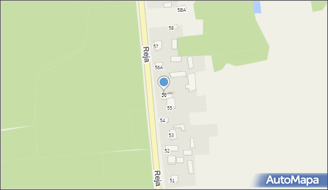 Nagłowice, Reja Mikołaja, 56, mapa Nagłowice