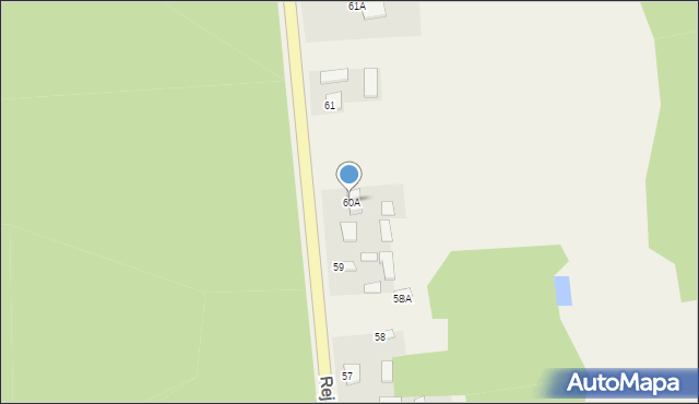 Nagłowice, Reja Mikołaja, 60A, mapa Nagłowice