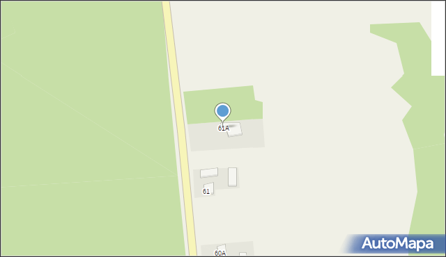 Nagłowice, Reja Mikołaja, 61A, mapa Nagłowice