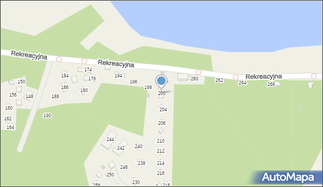 Nakło Śląskie, Rekreacyjna, 200, mapa Nakło Śląskie