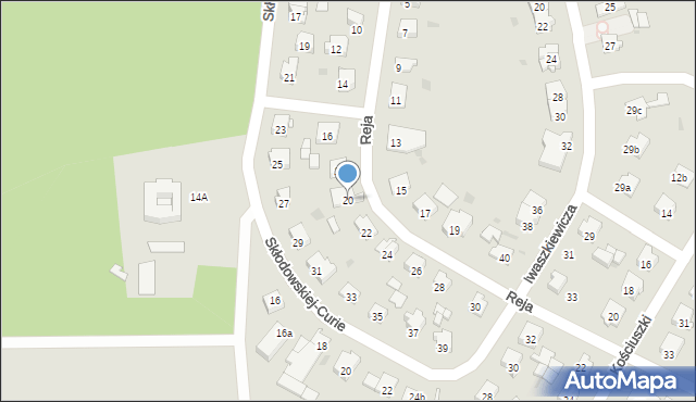 Namysłów, Reja Mikołaja, 20, mapa Namysłów