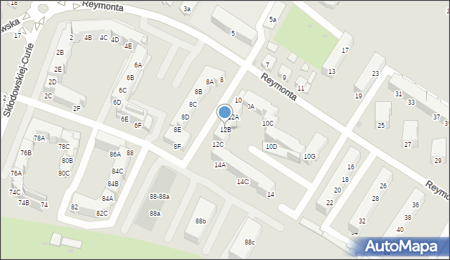 Namysłów, Reymonta Władysława, 12B, mapa Namysłów