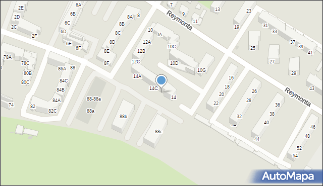 Namysłów, Reymonta Władysława, 14D, mapa Namysłów