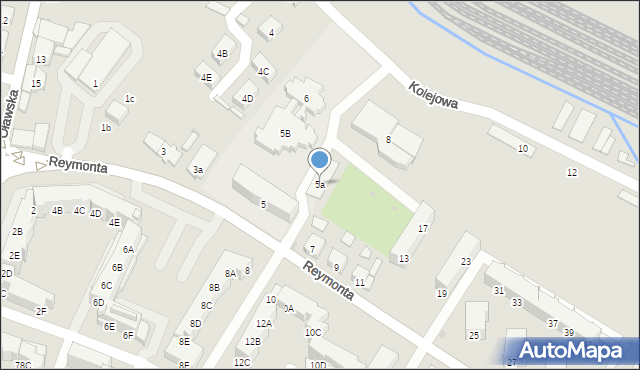 Namysłów, Reymonta Władysława, 5a, mapa Namysłów
