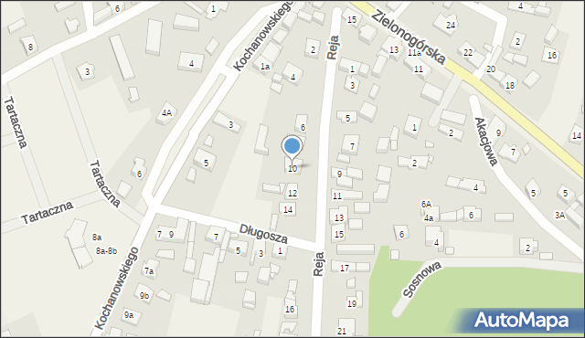 Niedoradz, Reja Mikołaja, 10, mapa Niedoradz
