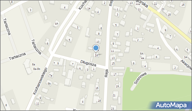 Niedoradz, Reja Mikołaja, 14, mapa Niedoradz