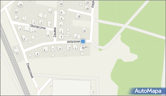 Niedoradz, Reja Mikołaja, 34, mapa Niedoradz