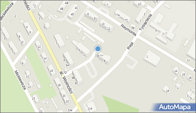 Niemodlin, Reja Mikołaja, 6, mapa Niemodlin