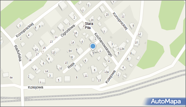 Niestępowo, Reja Mikołaja, 3, mapa Niestępowo