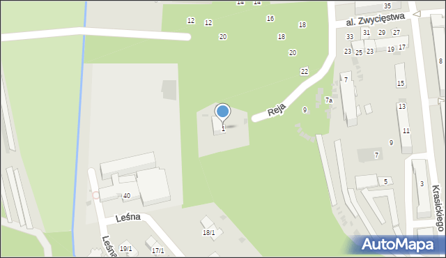 Nowa Dęba, Reja Mikołaja, 1, mapa Nowa Dęba