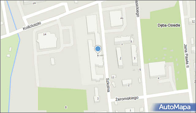 Nowa Dęba, Reja Mikołaja, 7, mapa Nowa Dęba