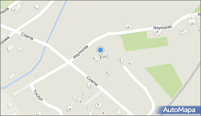 Nowa Ruda, Reymonta Władysława, 9, mapa Nowa Ruda