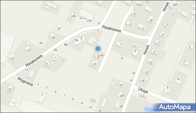Nowa Wieś Wrocławska, Relaksowa, 1c, mapa Nowa Wieś Wrocławska