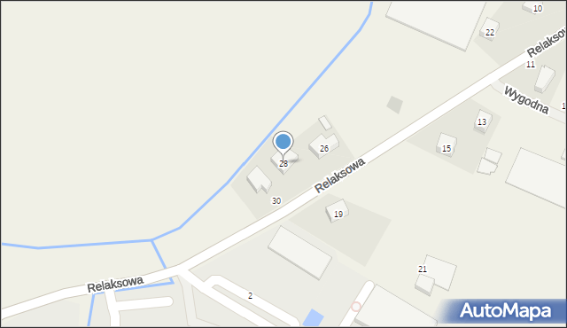 Nowa Wieś Wrocławska, Relaksowa, 28, mapa Nowa Wieś Wrocławska