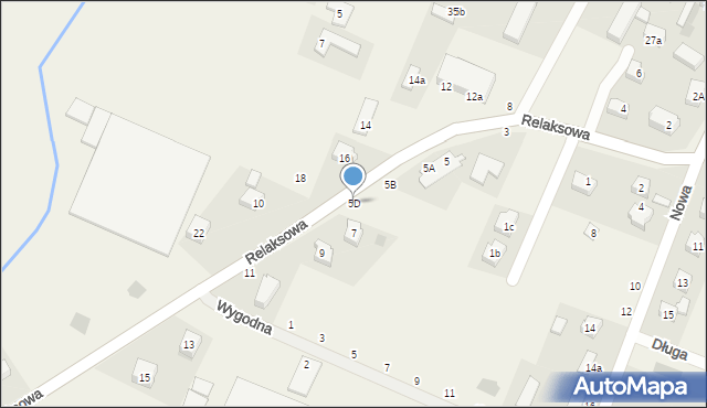 Nowa Wieś Wrocławska, Relaksowa, 5D, mapa Nowa Wieś Wrocławska