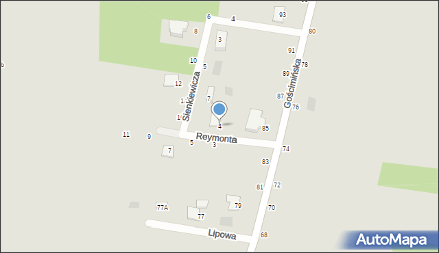 Nowe Miasto, Reymonta Władysława, 4, mapa Nowe Miasto