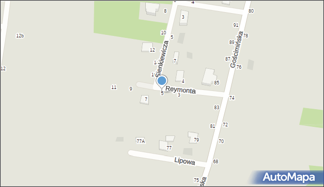 Nowe Miasto, Reymonta Władysława, 5, mapa Nowe Miasto