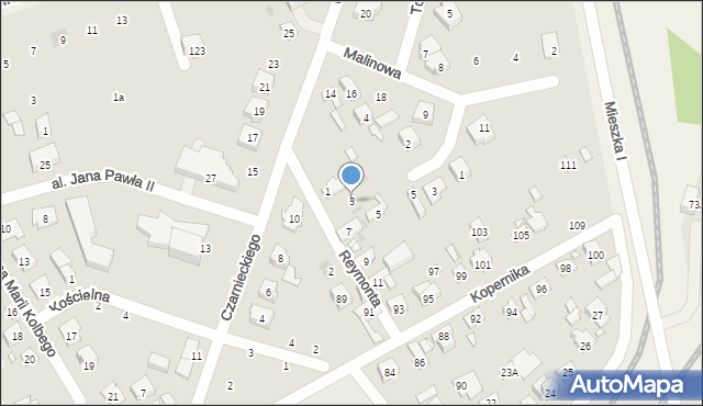 Nowy Dwór Mazowiecki, Reymonta Władysława, 3, mapa Nowy Dwór Mazowiecki