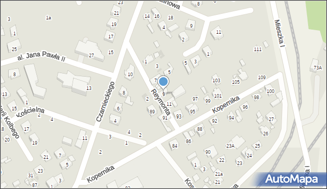 Nowy Dwór Mazowiecki, Reymonta Władysława, 9, mapa Nowy Dwór Mazowiecki