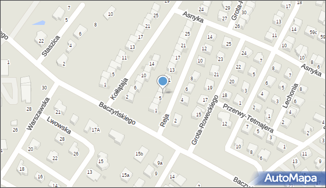 Oława, Reja Mikołaja, 7, mapa Oława