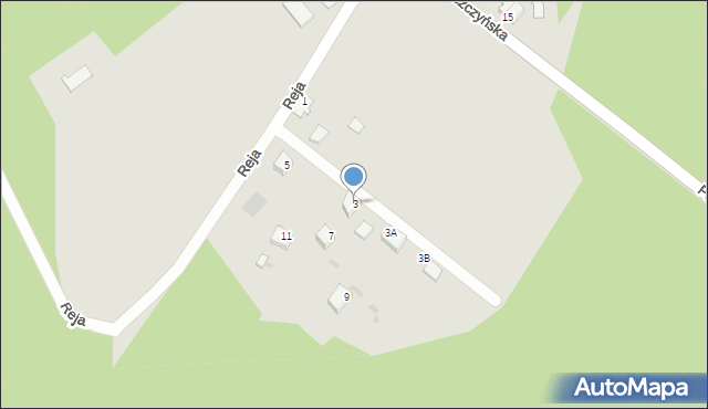 Orzesze, Reja Mikołaja, 3, mapa Orzesze