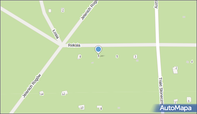 Osiedle Wilga, Reksia, 7, mapa Osiedle Wilga