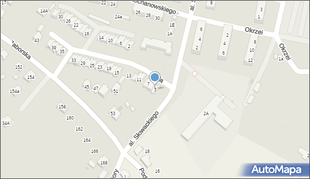 Oświęcim, Reja Mikołaja, 3, mapa Oświęcimia