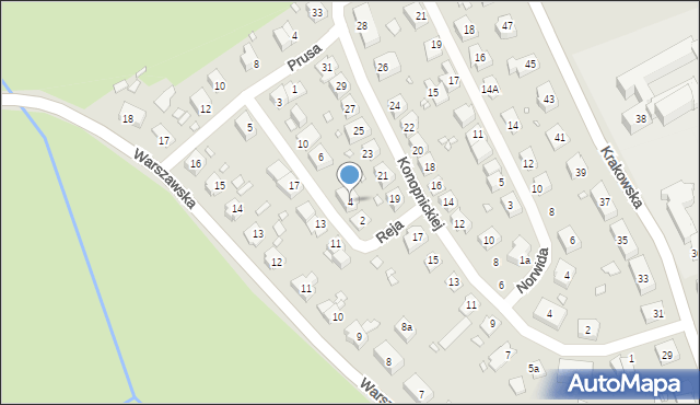 Otmuchów, Reja Mikołaja, 4, mapa Otmuchów