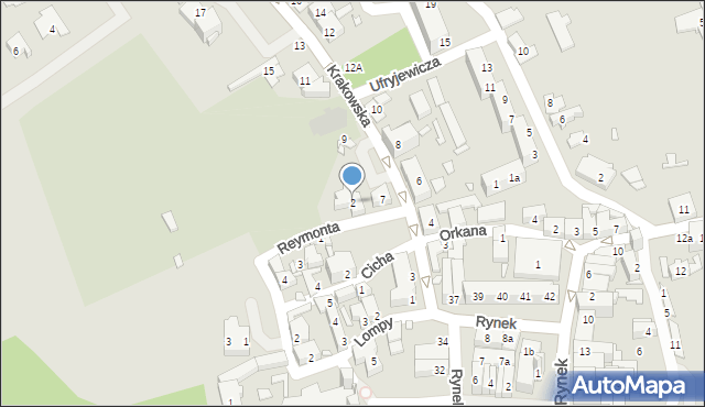 Otmuchów, Reymonta Władysława, 2, mapa Otmuchów