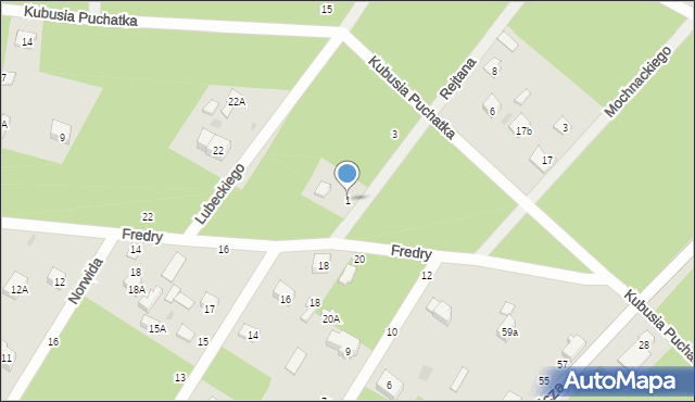 Otwock, Rejtana Tadeusza, 1, mapa Otwock