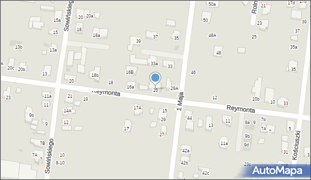 Ożarów Mazowiecki, Reymonta Władysława, 16, mapa Ożarów Mazowiecki