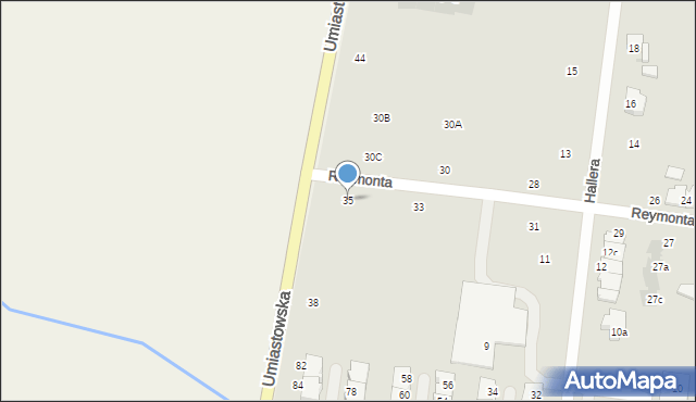 Ożarów Mazowiecki, Reymonta Władysława, 35, mapa Ożarów Mazowiecki