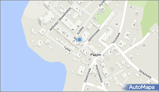 Pasym, Reja Mikołaja, 9, mapa Pasym
