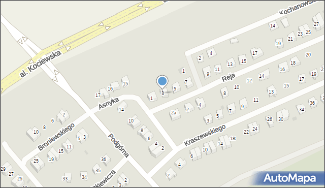 Pelplin, Reja Mikołaja, 3, mapa Pelplin