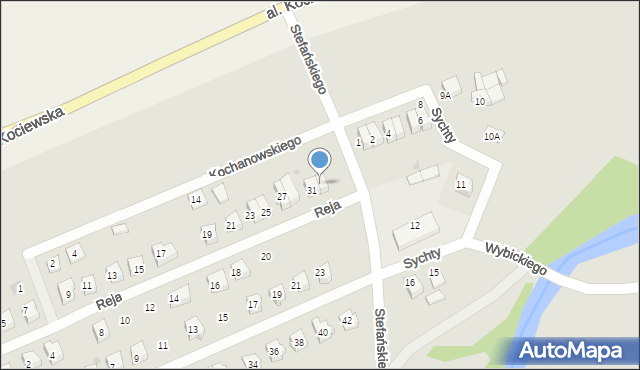 Pelplin, Reja Mikołaja, 33, mapa Pelplin