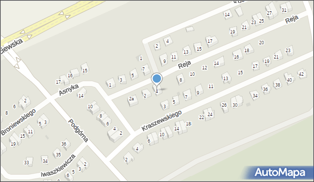 Pelplin, Reja Mikołaja, 4, mapa Pelplin