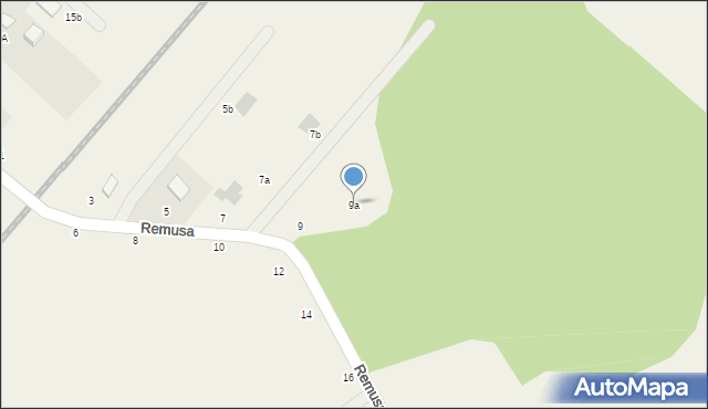 Pępowo, Remusa, 9a, mapa Pępowo