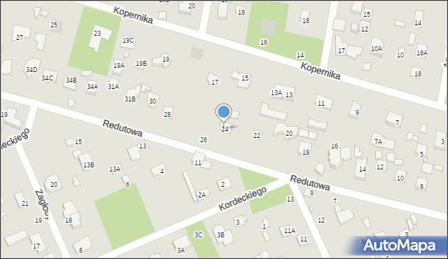 Piaseczno, Redutowa, 24, mapa Piaseczno